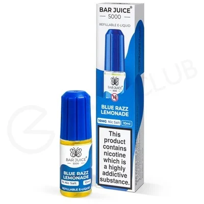 Blue Razz Lemonade Nic Salt E-Liquid by Bar Juice 5000