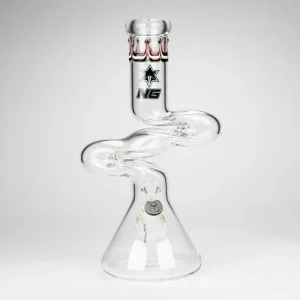 Nice Glass 14" ZIg-Zag Beaker Bong