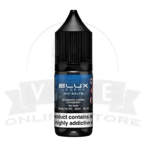 Blueberry Cherry Cranberry Elux Legend 10ml Nic Salt | Retail & Wholesale