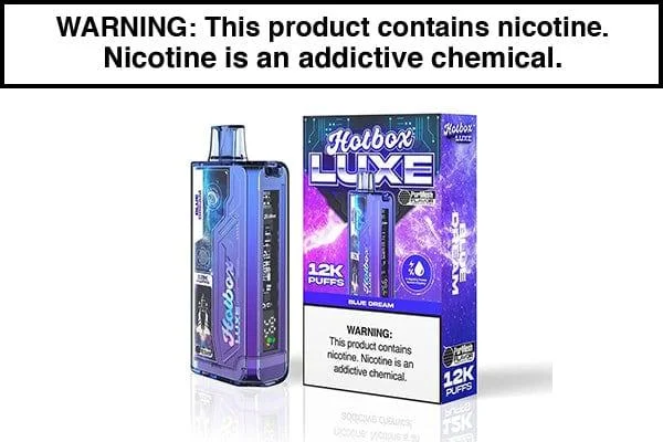 PUFF HOTBOX LUXE 20ML 12000 PUFF DISPOSABLE VAPE