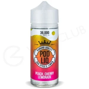 Peach Cherry Lemonade Shortfill E-Liquid by Pod Liq 80ml