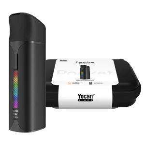 Yocan Black Pocket Mini Concentrate Vaporizer w/ Travel Case - 1300mAh / Black