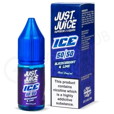 Blackcurrant & Lime E-Liquid by Just Juice Ice 50/50