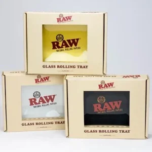 RAW Glass Mini rolling tray