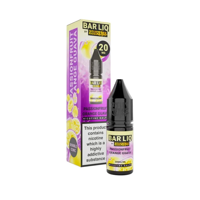 Passionfruit Orange Guava Nic Salt E-Liquid by Zeus Juice Bar Liq