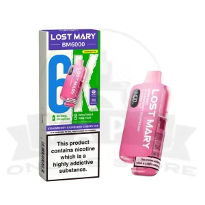 Strawberry Raspberry Cherry Ice Lost Mary BM6000 Prefilled Pod Kit