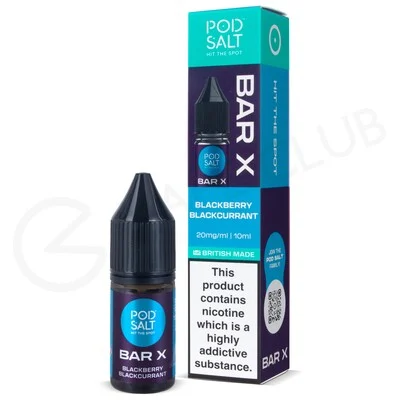 Blackberry Blackcurrant Nic Salt E-Liquid by Pod Salt Bar X