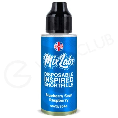 Blueberry Sour Raspberry Shortfill E-Liquid by Mix Labs 100ml