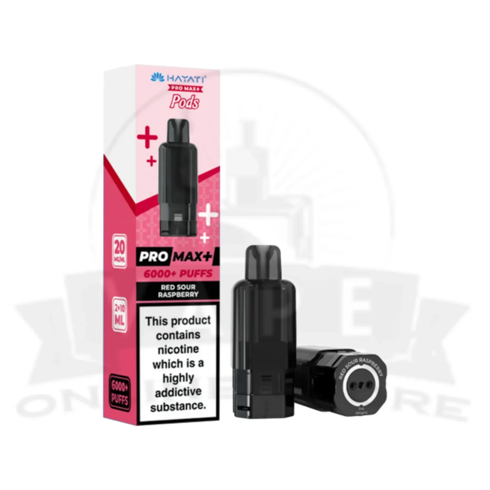 Red Sour Raspberry Hayati Pro Max Plus 6000 Refill Pods