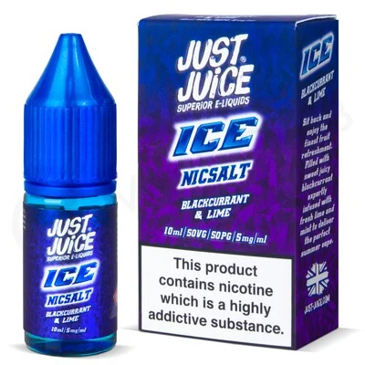 Blackcurrant & Lime Nic Salt E-Liquid by Just Juice Ice