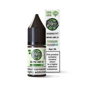 Sour Apple Strawzz on Ice Nicotine Salt by Ruthless