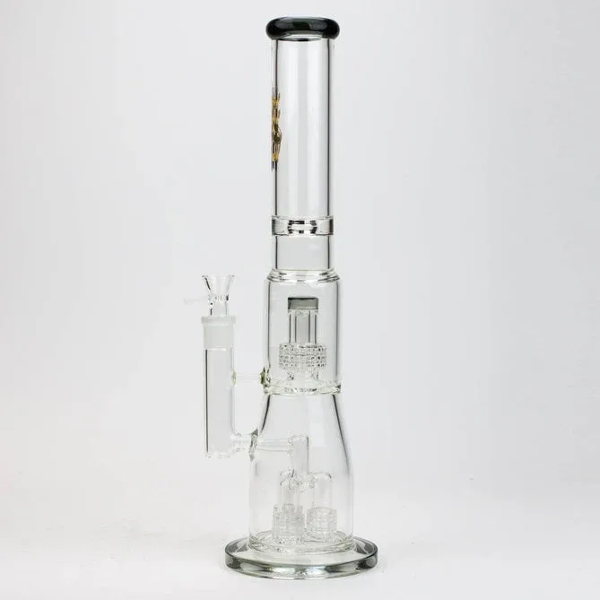 H2O 17.5" Glass Bong W/ Shower Head Percolator - Image 2