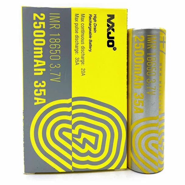 MXJO 2500 mAh 18650 Grey Battery (Bulk Discount Available)