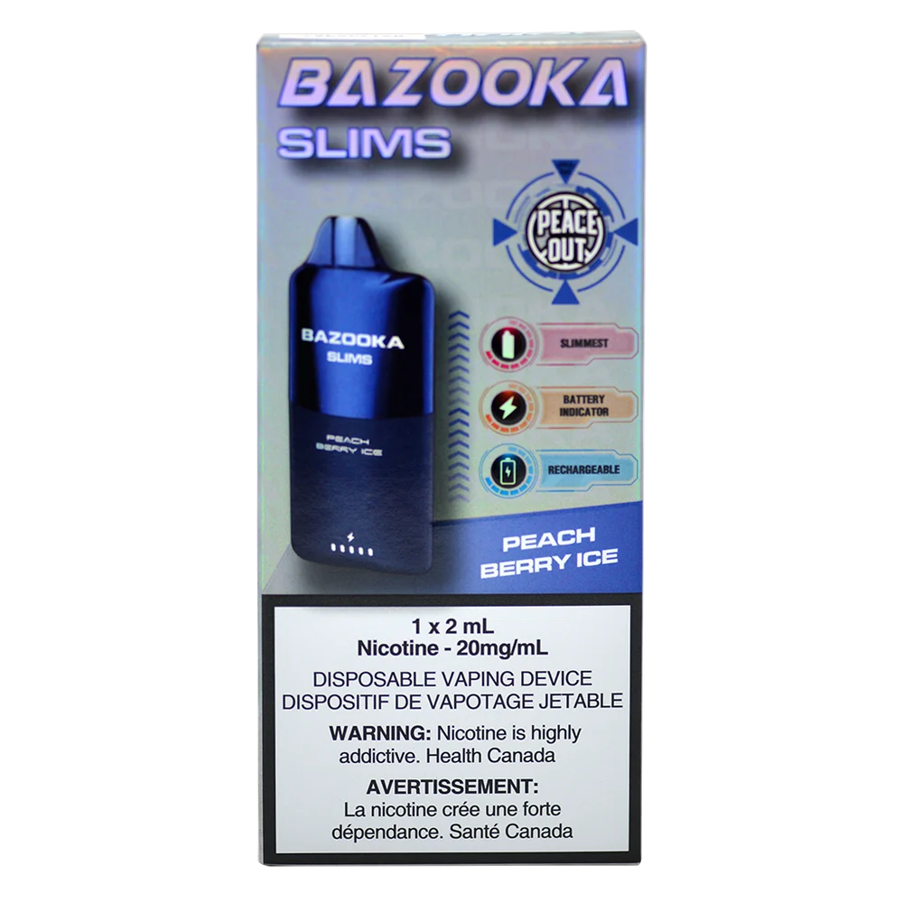Bazooka Slim Peach Berry Ice 2ml 20mg