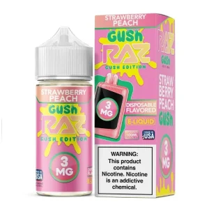 Pod Juice Raz Gush Strawberry Peach Gush 100ml E-juice