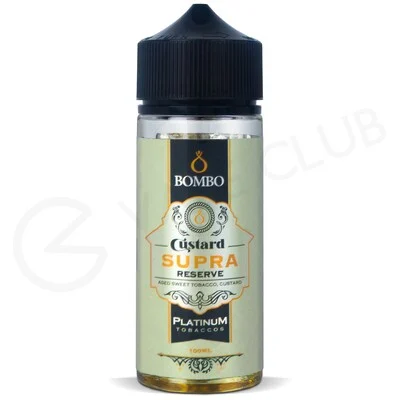 Custard Supra Reserve Shortfill E-Liquid by Bombo Platinum Tobacco 100ml