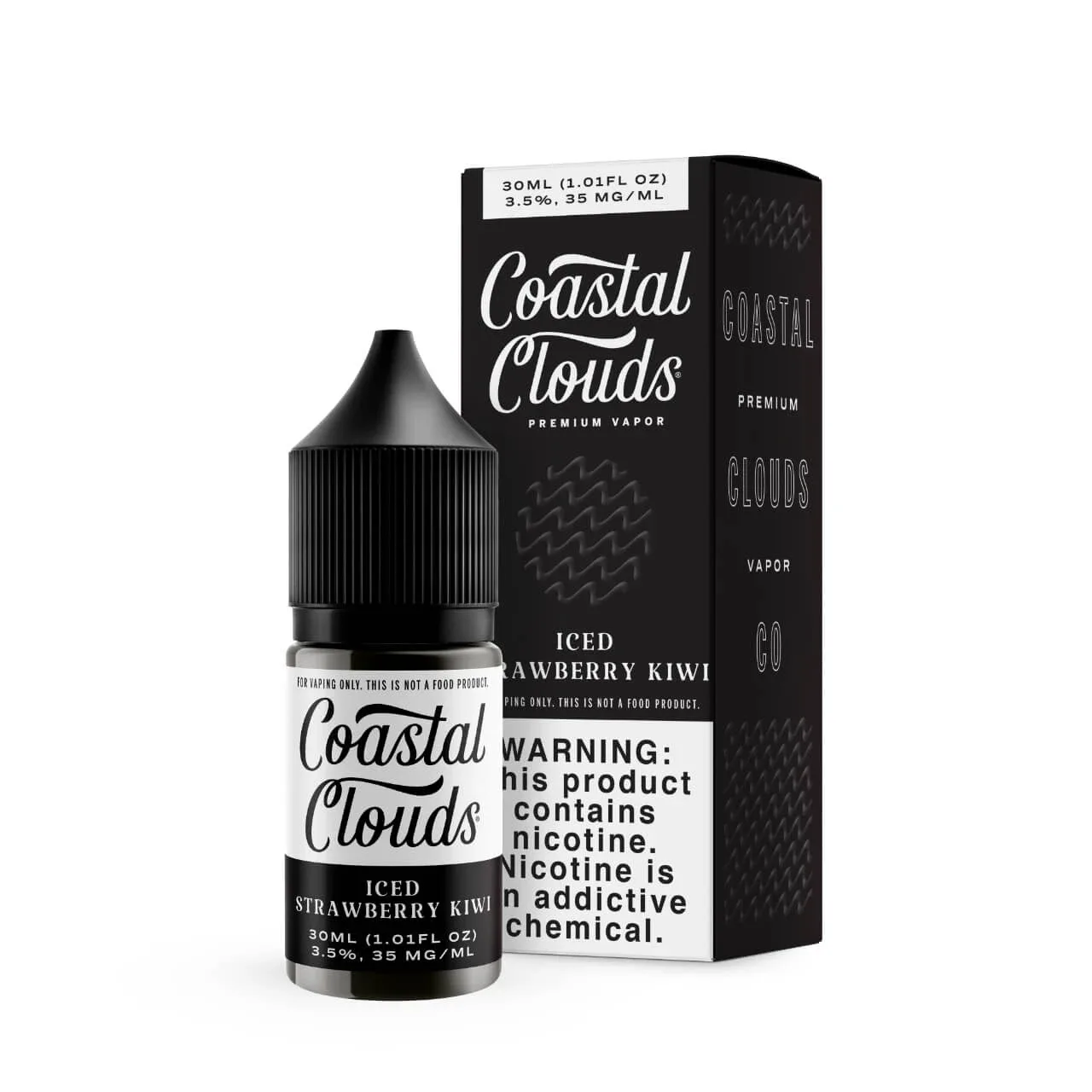 Iced Strawberry Kiwi 30ml Salt E-Juice | Coastal Clouds
