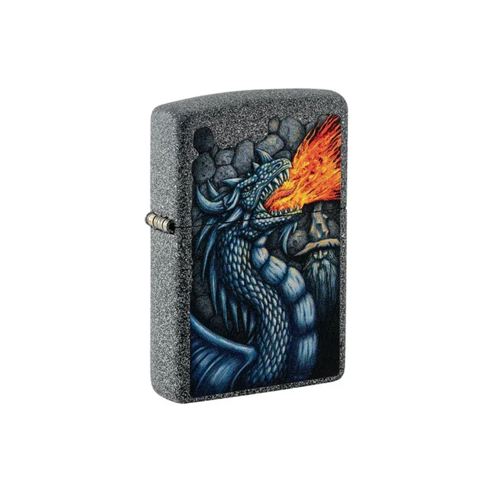 Zippo Lighter - Fiery Dragon Design - Image 2
