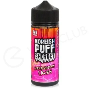 Strawberry Laces Sherbet Shortfill E-Liquid by Moreish Puff 100ml