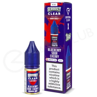 Blueberry Sour Cherry E-Liquid by Seriously Clear Bar Salt