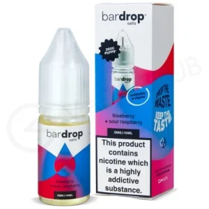 Blue Sour Raspberry Nic Salt E-Liquid by Bar Drop Salts