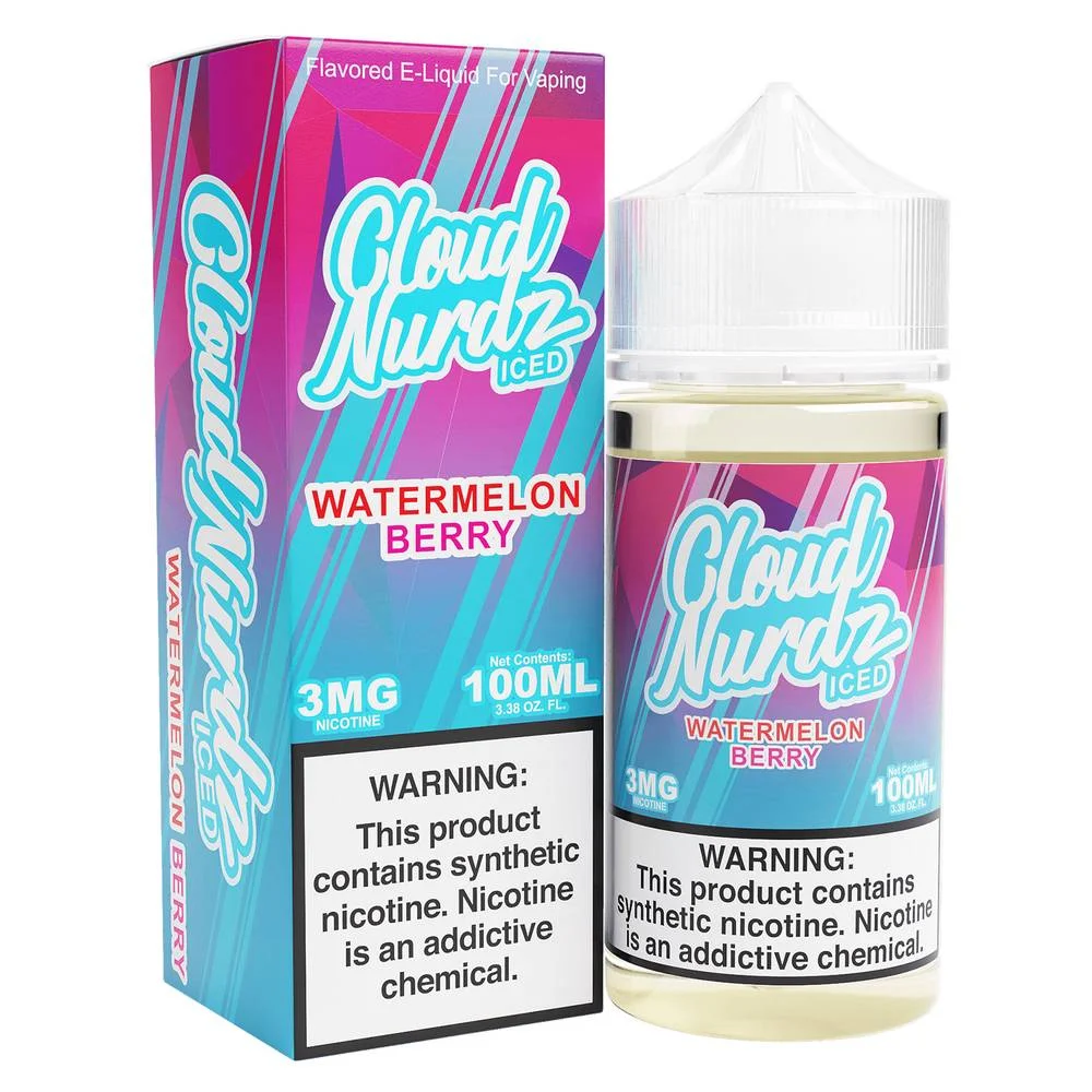 Cloud Nurdz 100mL Watermelon Berry ICED - Image 2