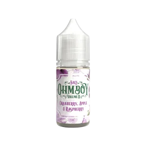 Cranberry Apple and Raspberry Nic Salt E-Liquid by Ohm Boy Volume II