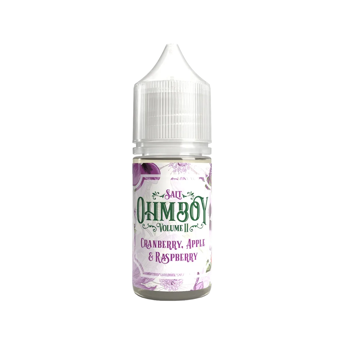 Cranberry Apple and Raspberry Nic Salt E-Liquid by Ohm Boy Volume II