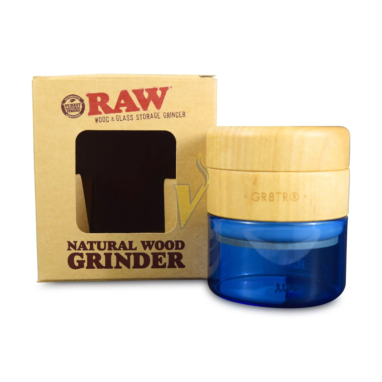 Raw Natural Wood Grinder 65mm