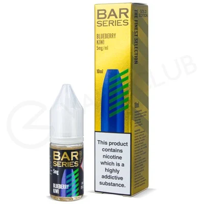 Blueberry Kiwi Nic Salt E-Liquid by Bar Series Gold Edition