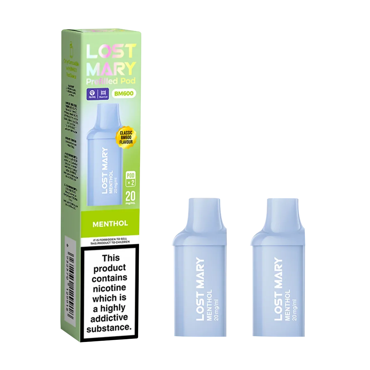 Menthol Lost Mary BM600 Pods