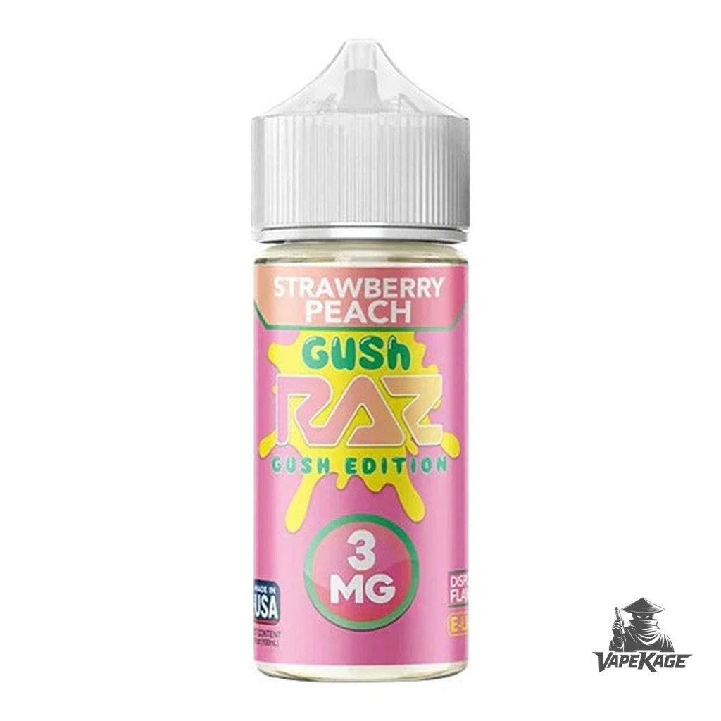 Strawberry Peach Gush RAZ x — Pod Juice 100mL Freebase