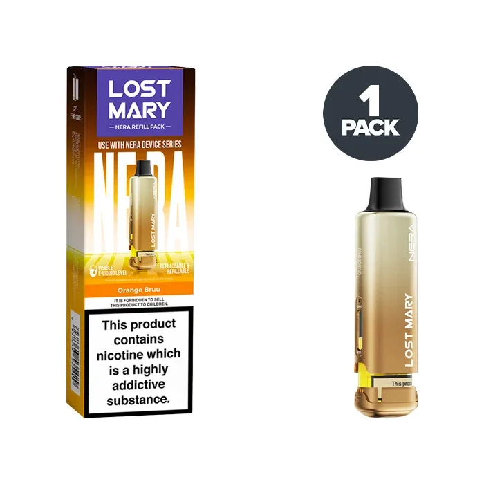 Orange Bruu Lost Mary Nera 15K Refill Pack