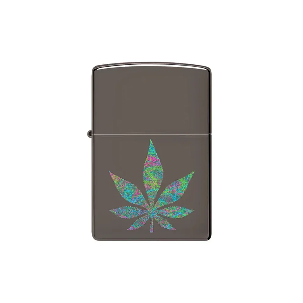 Zippo Lighter - Funky Cannabis Design