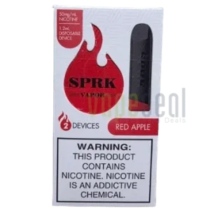 SPRK Disposable Pods 400 Puffs - 2 Pack Devices - Red Apple