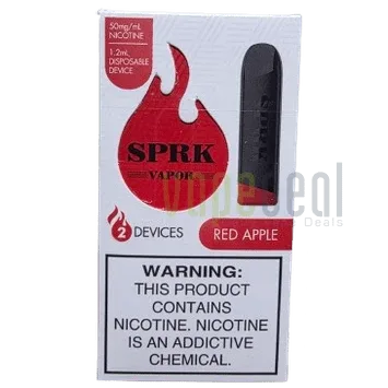 SPRK Disposable Pods 400 Puffs - 2 Pack Devices - Red Apple