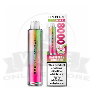 Raspberry Rhubarb Hyola Pro Max 8000 Prefilled Pod Kit