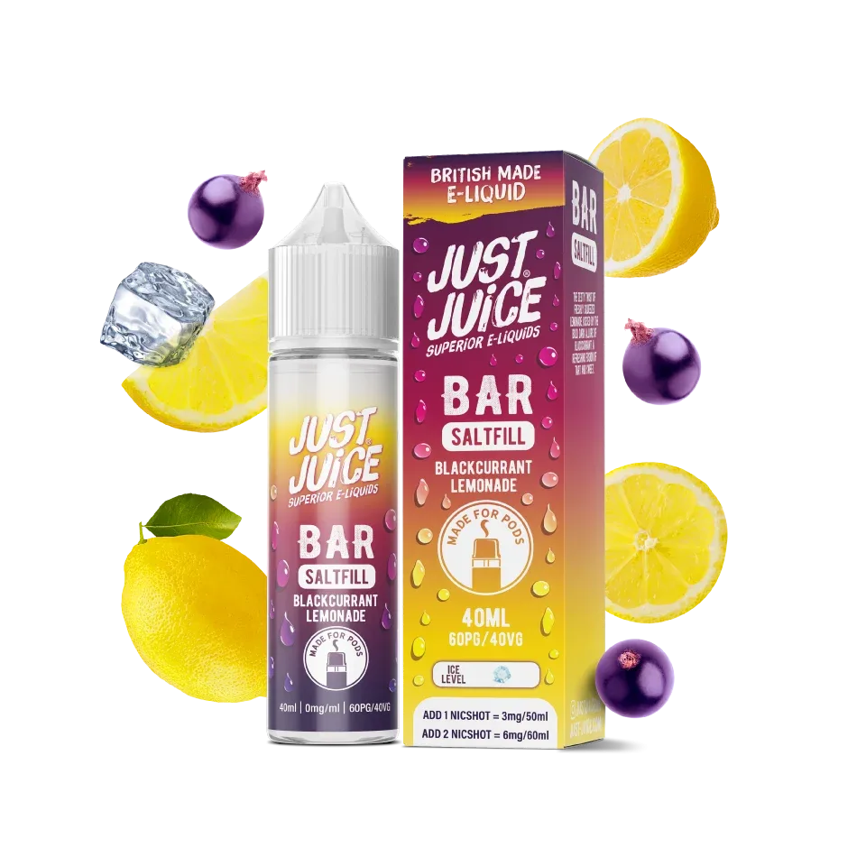 Blackcurrant Lemonade Bar Saltfill by Just Juice 40ml