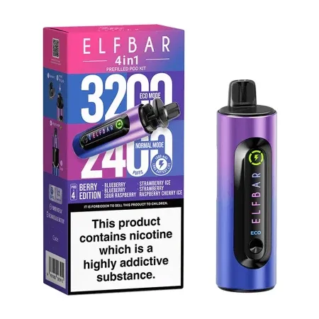 ElfBar 4 in 1 Vape Kit With Prefilled Pods - Image 2