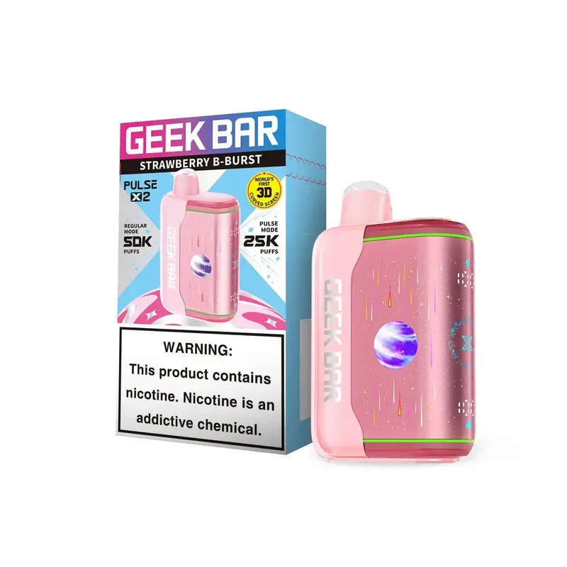 Geek Bar Pulse X2 Strawberry B Burst - Geek Bar Pulse X2 Strawberry B Burst