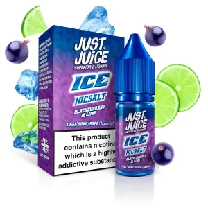 Blackcurrant & Lime Nicotine Salt E‑Liquid 10ml – Just Juice