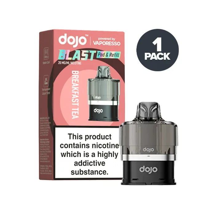 Breakfast Tea Dojo Blast 6000 Pre-filled Pods by Vaporesso