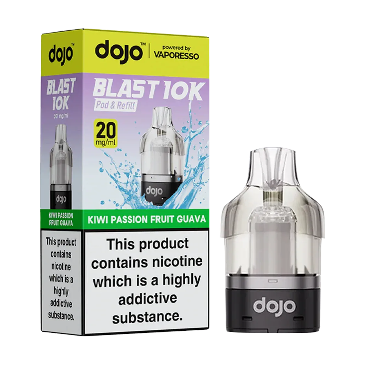 Kiwi Passion Fruit Guava Dojo Blast 10K Refill Pack