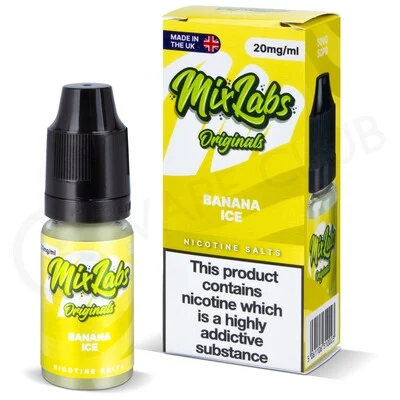 Banana Ice Nic Salt E-Liquid by Mix Labs - Image 2