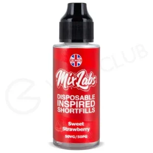 Sweet Strawberry Shortfill E-Liquid by Mix Labs 100ml