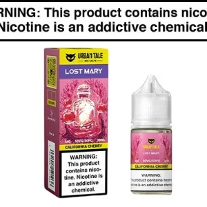 CALIFORNIA CHERRY BY LOST MARY X URBAN TALE NIC SALTS 30ML