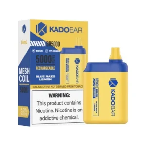 KADOBAR RECHARGEABLE DISPOSABLE 5% NIC 5000 PUFFS 14ML