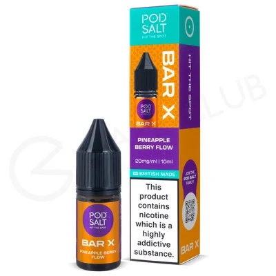 Pineapple Berry Flow Nic Salt E-Liquid by Pod Salt Bar X