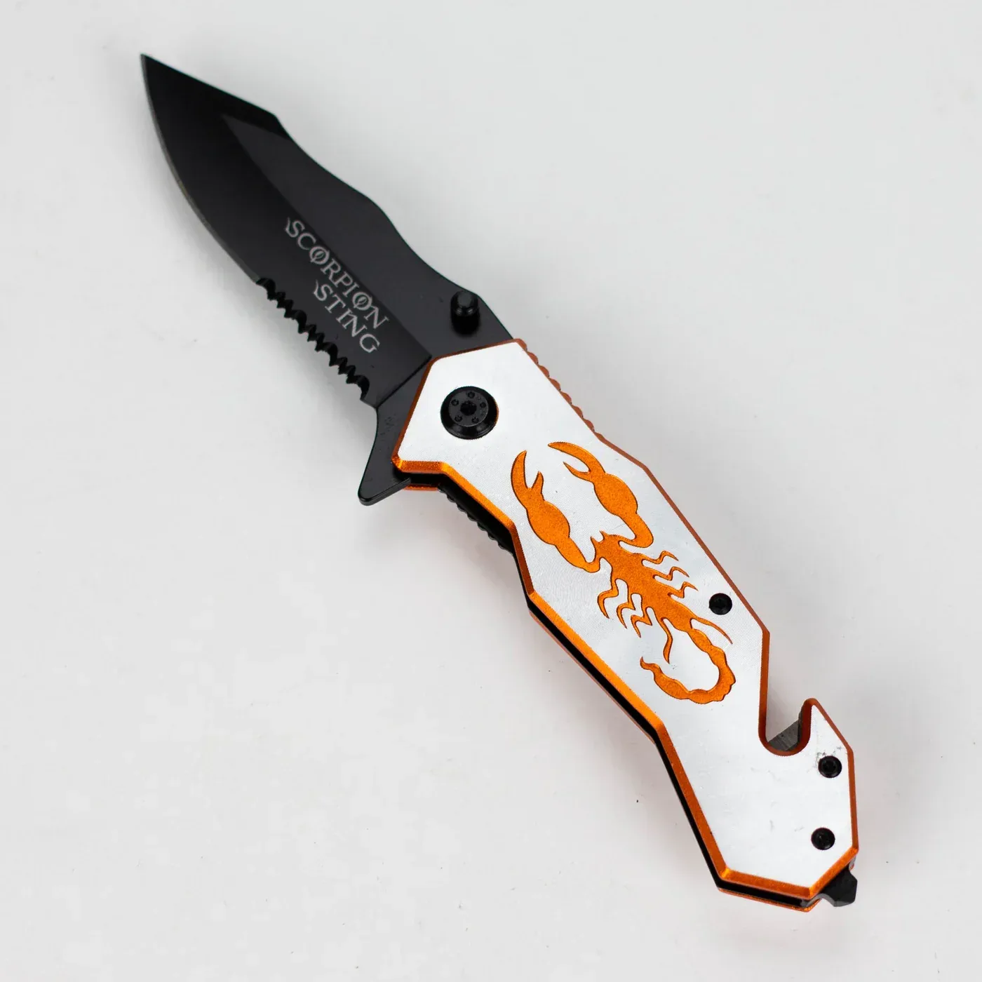 Snake Eye - 8.5" Outdoor Rescue Hunting Knife - Scorpion - Image 2