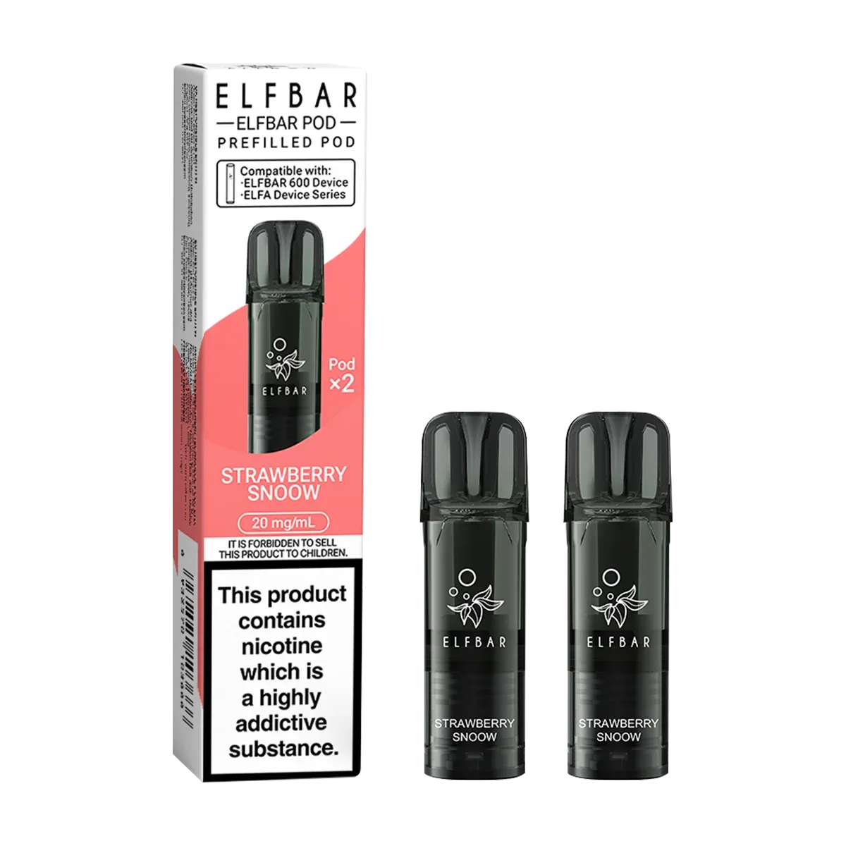 Strawberry Snoow Elfbar 600 Pods